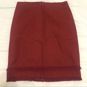 NWOT Fringe Skirt